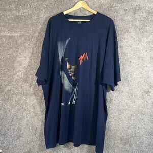 DMX Rap Tee Men’s 3XL Blue Graphic Print Hip Hop T-Shirt Vintage Style Tee